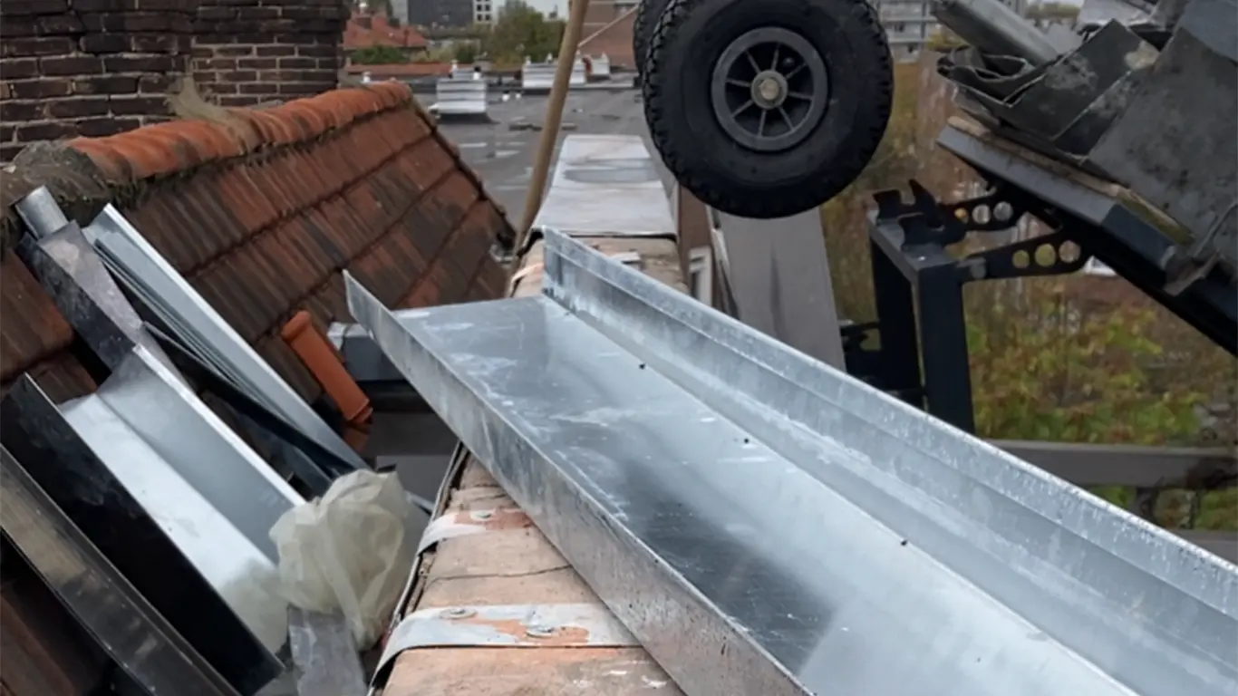 Tijdens de renovatie